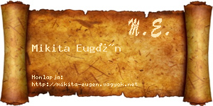 Mikita Eugén névjegykártya